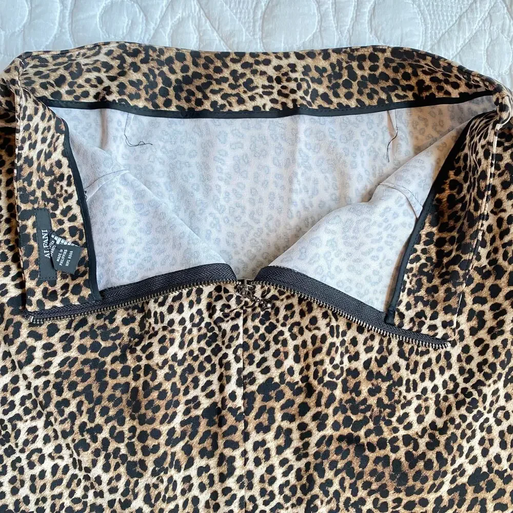 Alfani Size‎ 4 Animal Print Smooth Knit Pencil Skirt IMMACULATE CONDITION!